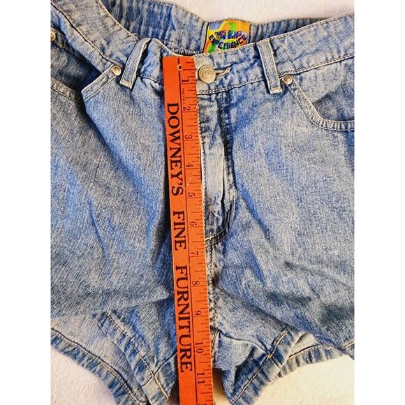 PARIS BLUES EXPERIENCE blue Denim Shorts Sz 7 2.5" Inseam Vintage 90s USA made - Picture 4 of 9